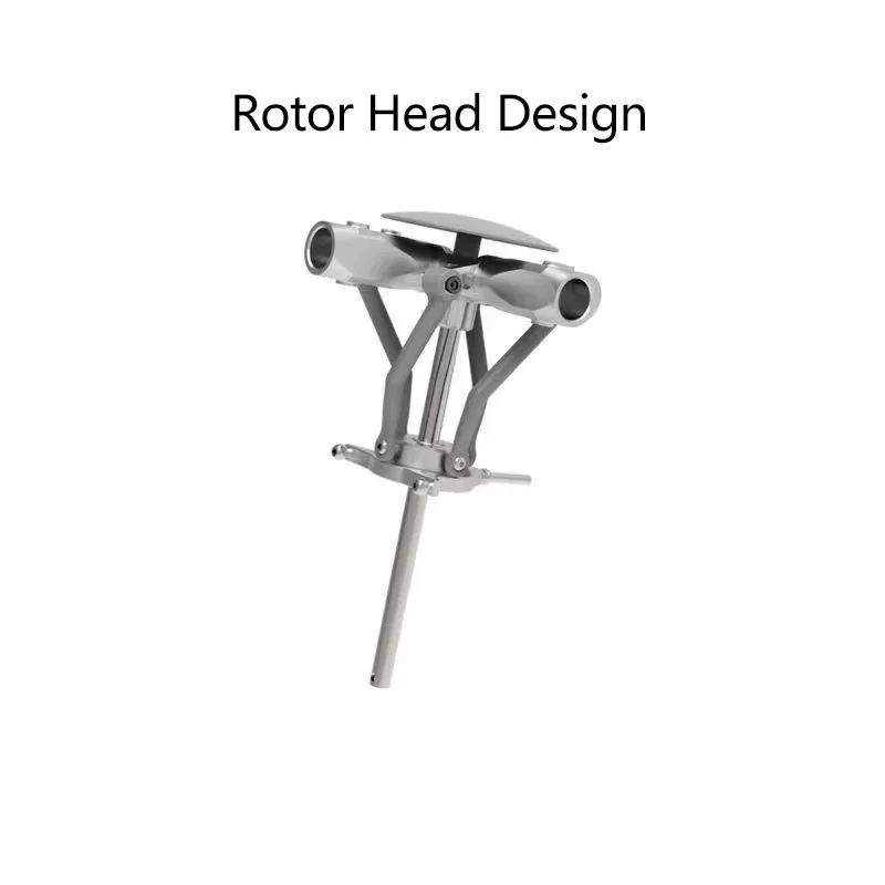 Testa del rotore in metallo a 4 pale, albero principale dell'elicottero in scala da 6 mm, universale, campana FW450, UH1, BO-105