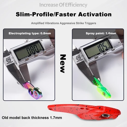 Imagen 2 del producto 1 Uds 3,5g/5g/7g/10g/15g VIB señuelo de pesca cascabel plantilla de hierro-señuelo duro de larga duración definitivo para peces depredatorios