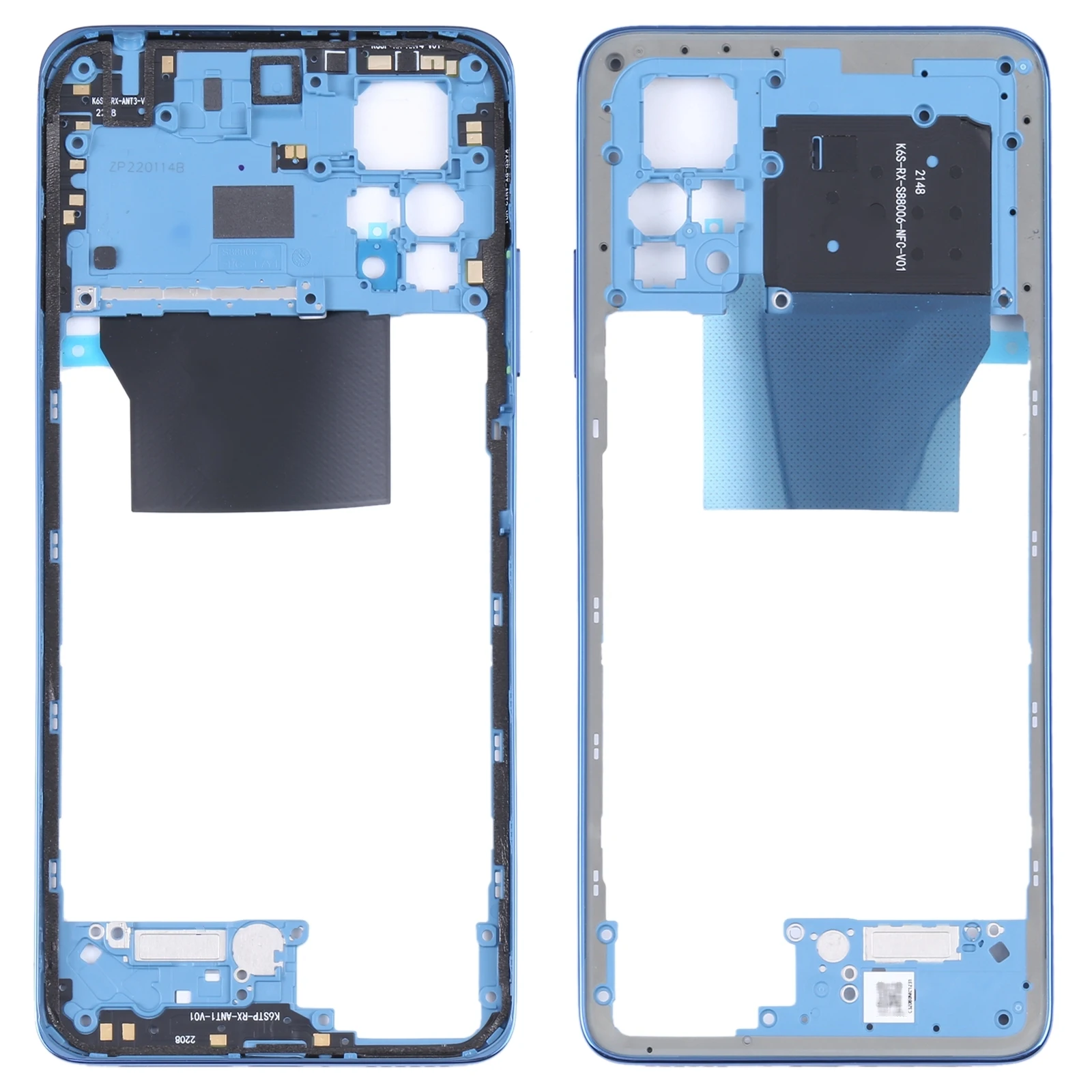 Middle Frame Bezel Plate for Xiaomi Redmi Note 11 Pro 4G 2201116TG 2201116TI Phone Frame Repair Replacement Part