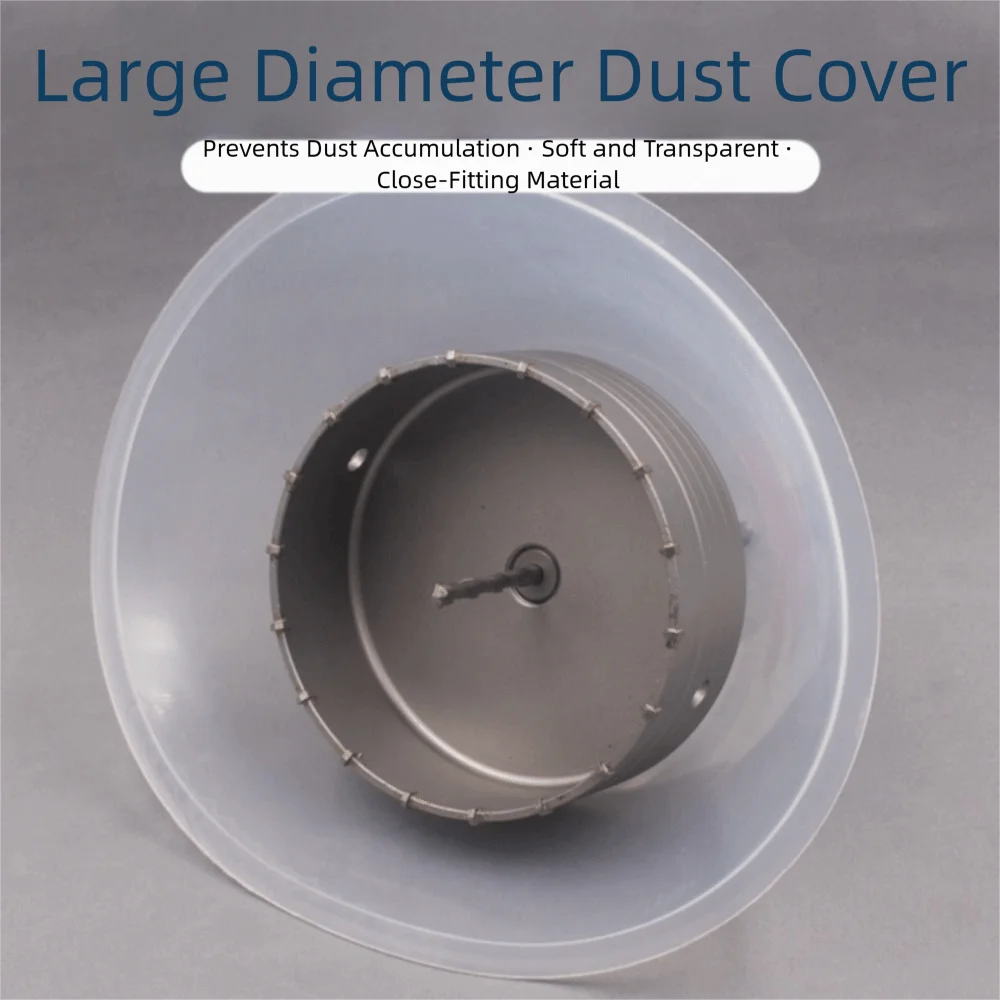 Transparent Design Dust Bowl Hole Cutting Electric Drilling Dust Catcher Ceiling Tile Hole Accessories Construction Projects