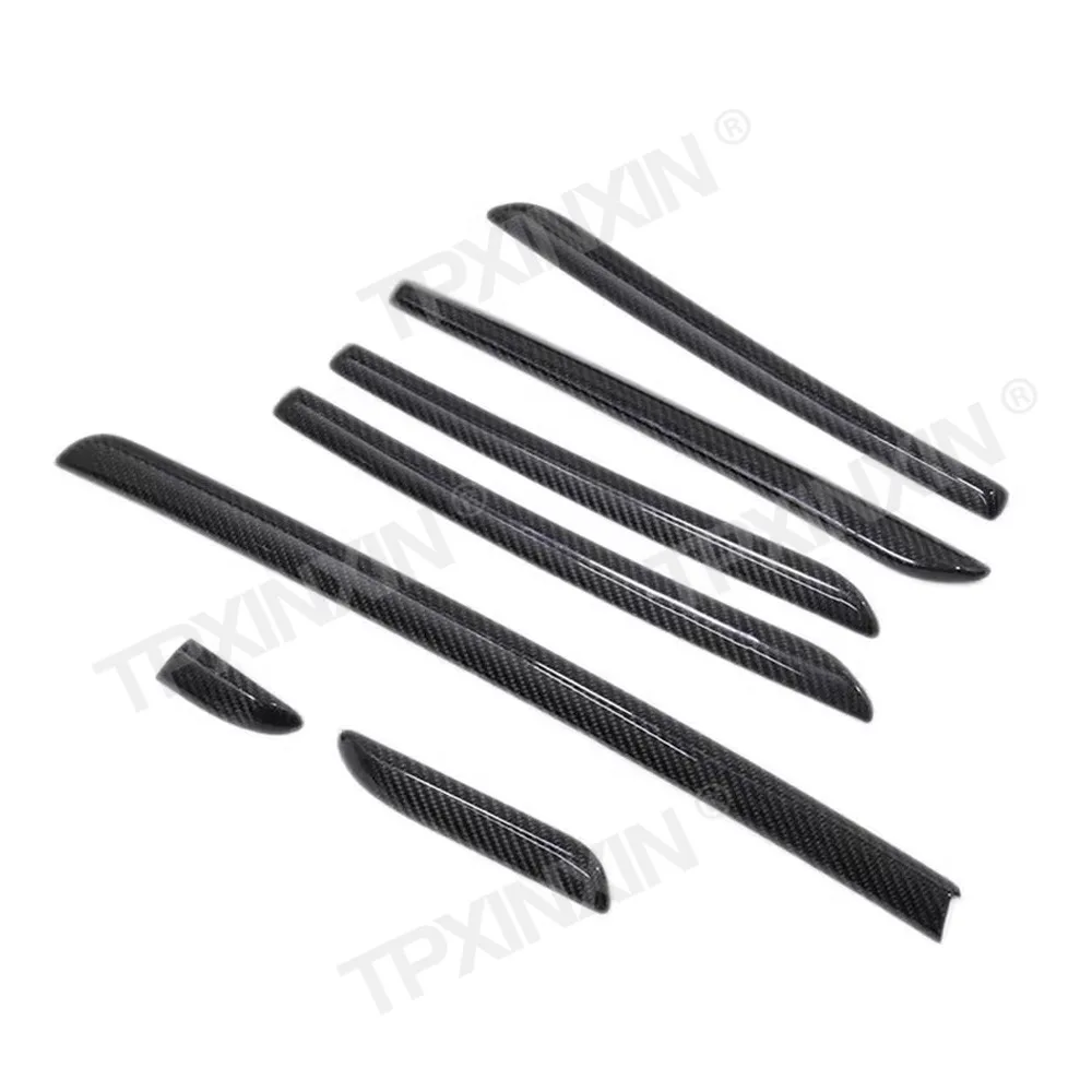 Car Accessories For Audi 2014-2020 Carbon fiber interior central control panel decorative strip Auto modification parts