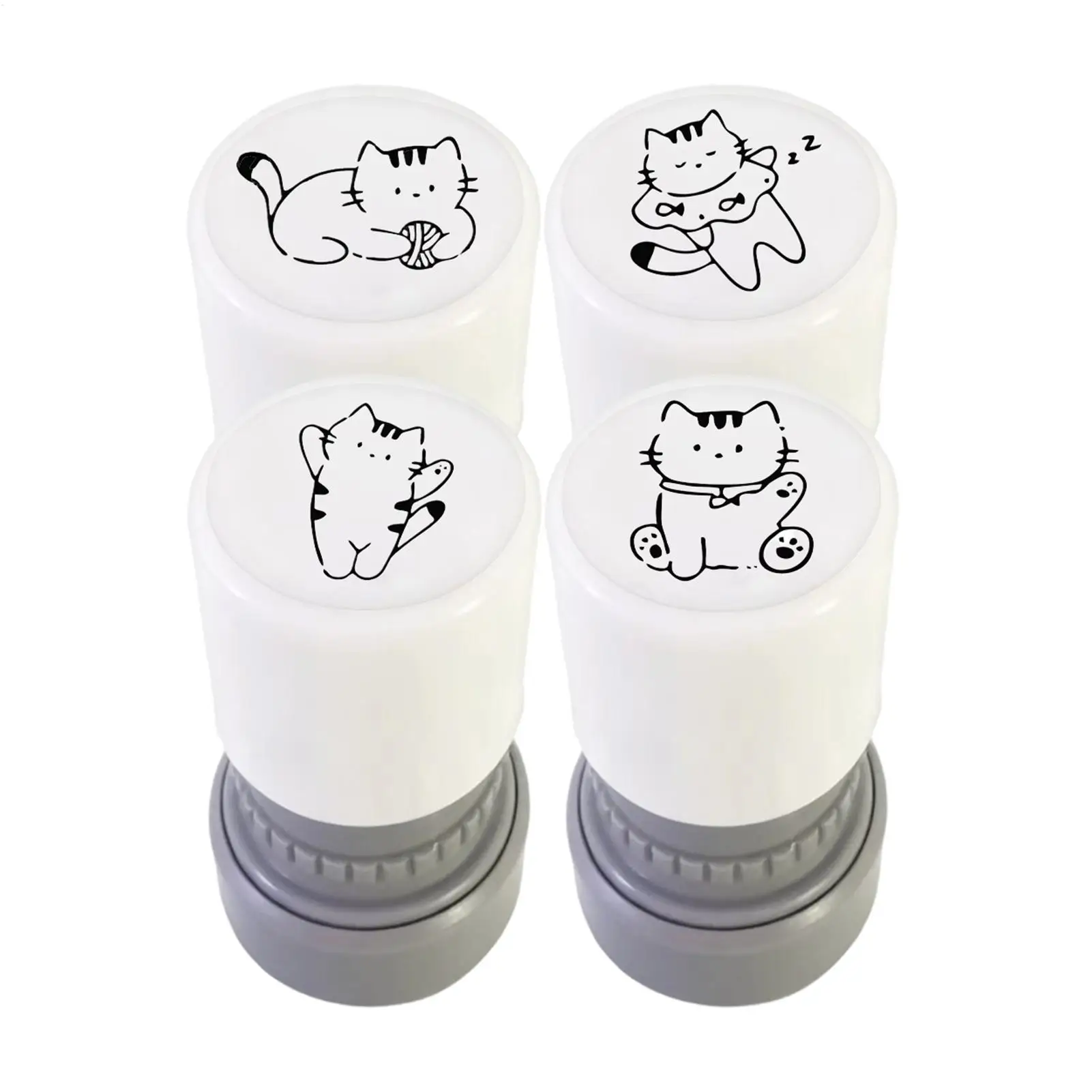 Tampons encreurs portables et réutilisables pour loisirs créatifs, mignons, pour scrapbooking, journaux, cartes, récompenses, cadeaux de fête et affranchissement