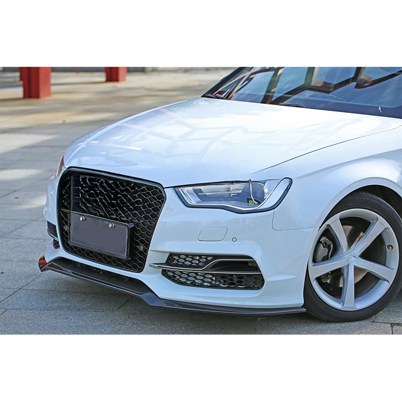 High Quality Carbon Fiber Car Body Kit Including Front Lip Rear Diffuser Side Skirts Fit Audi A3 2013-2016 Tuning Parts