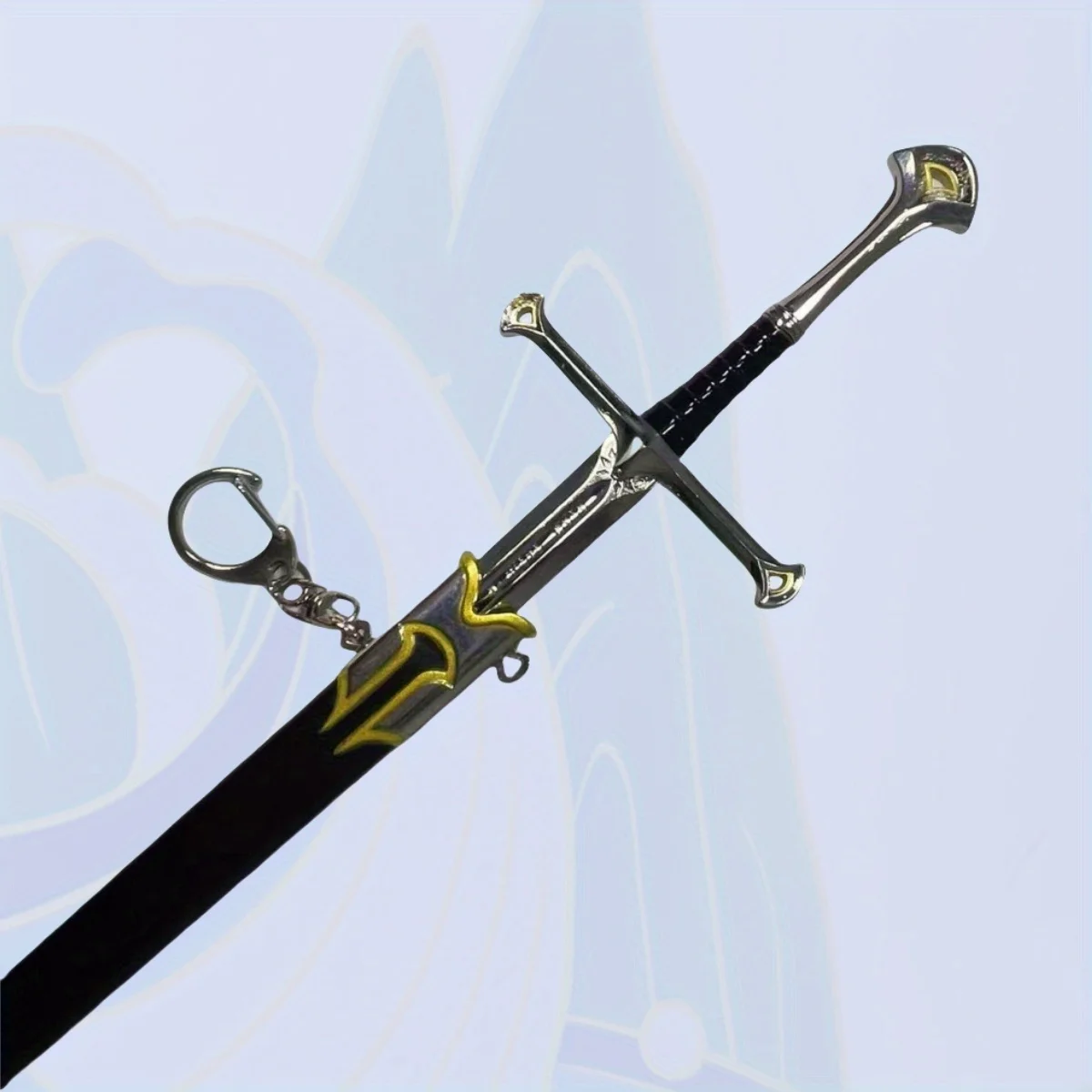 Épée Katana en métal le seigneur des anneaux, 11.8 pouces, sabre Original, couteau Ninja, sabre Katana japonais, accessoires de Cosplay, jouet accessoire