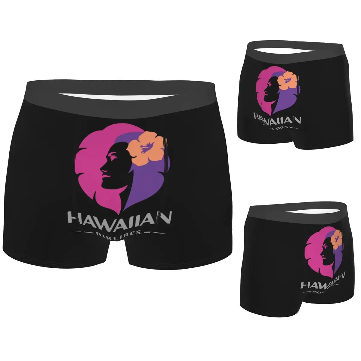 Calzoncillos Boxer, pantalones cortos Hawaiian Airlines Herc Travel End Of Southern Summer, bragas para hombre, ropa interior cómoda para hombre