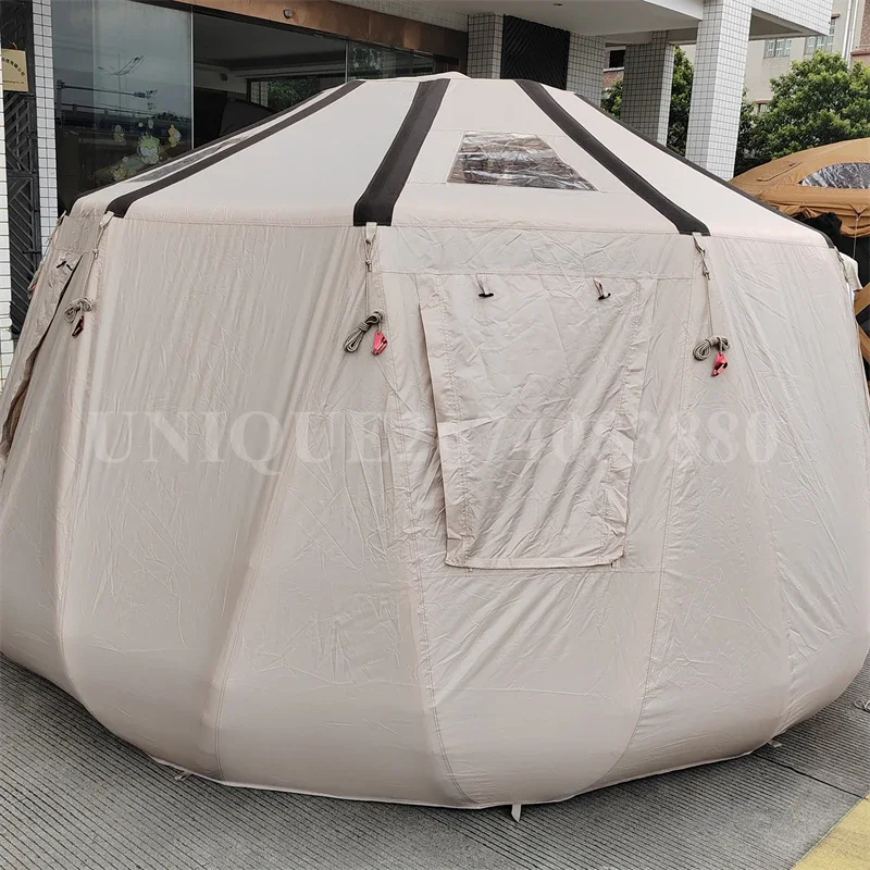 

Glamping High Quality Roof Top Tent for 6-8 Person Waterproof Tent Outdoor Inflatable Air Bell Tents