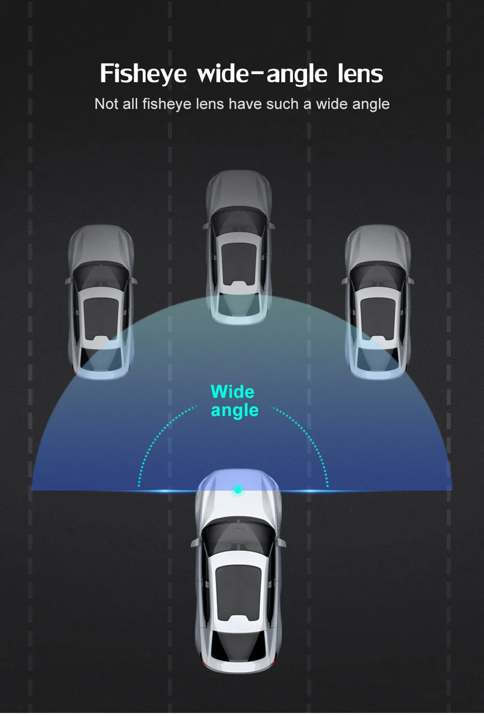 AHD 1080P Auto-Rückfahrkamera 20mm Eingebaute Rückfahrkamera Unterstützt Front-/Rückumschaltung Parkhilfsliniensteuerung Wasserdichte Fahrzeugkamera – Detail 6