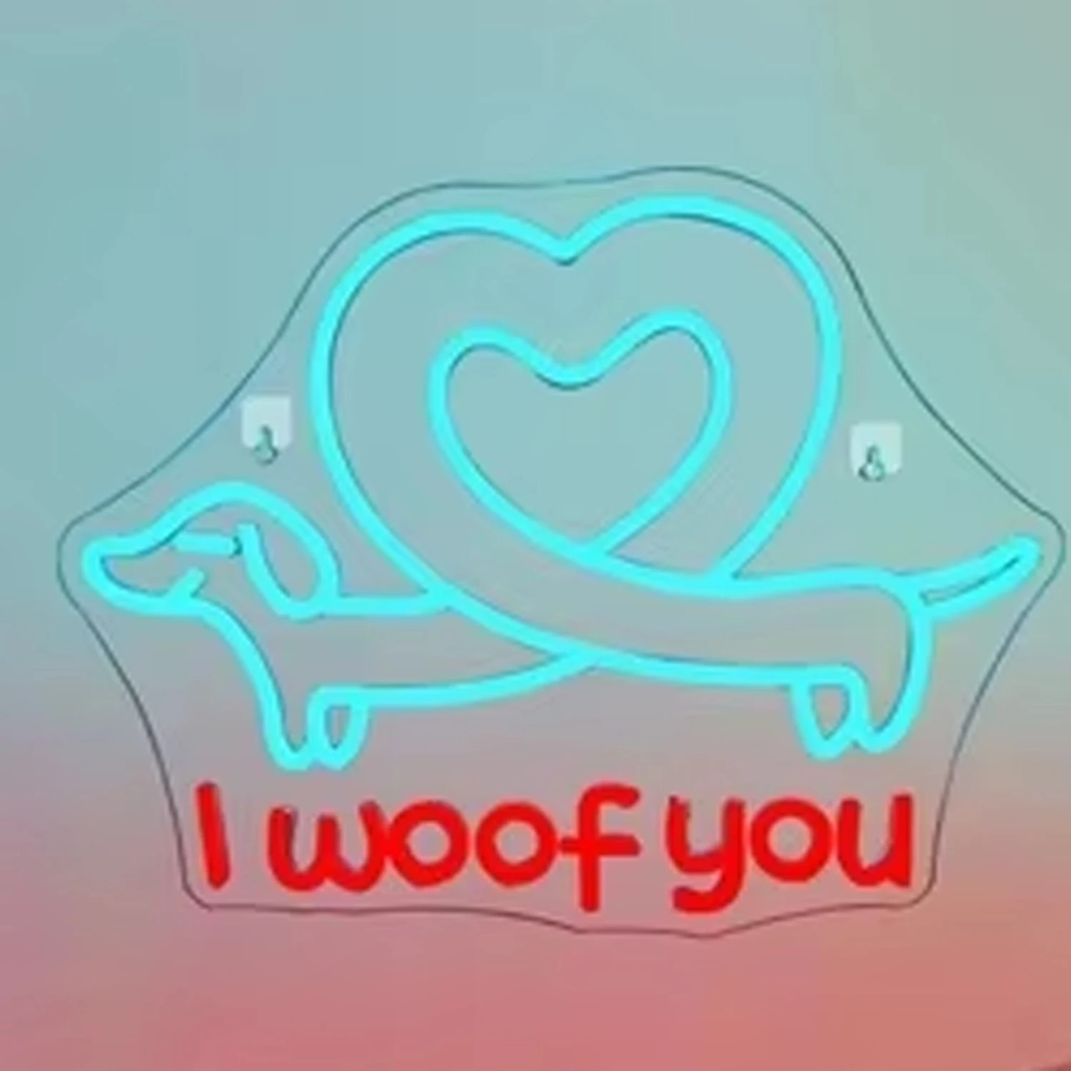 i-woof-you-ネオンサイン-カスタムアート-ダックスフント-かわいい犬の部屋の装飾-光る-led-ライト-5-12v-usb-電源-壁の装飾-プロポーズ-パーティーランプ