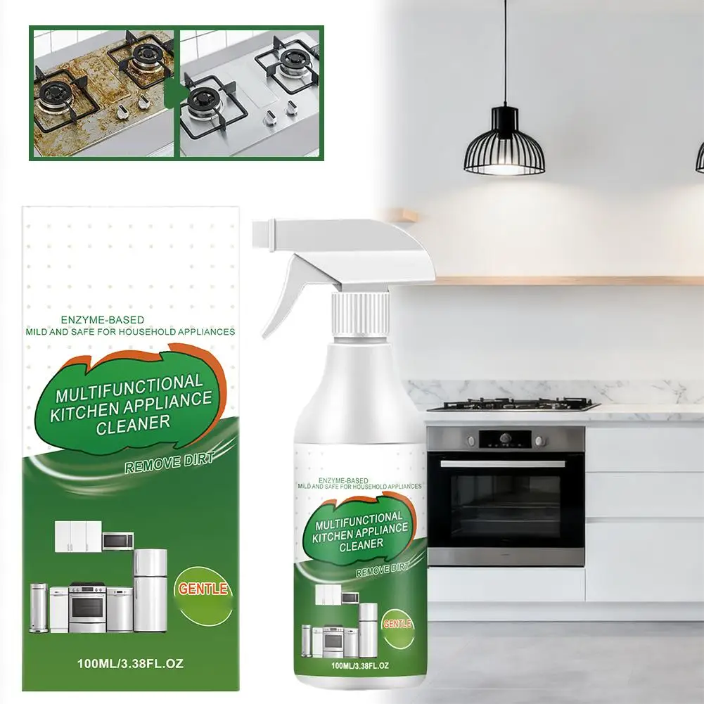 Limpador Multiuso para Eletrodomésticos de Cozinha: Penetra e Dissolve Rapidamente Gordura, Sujeira e Resíduos Persistentes para Uso Doméstico e Comercial