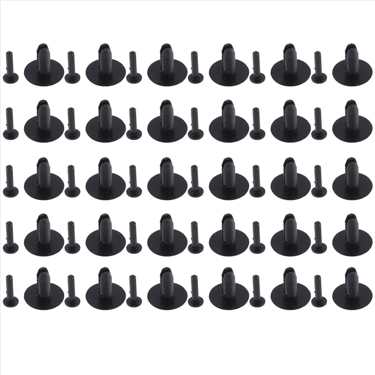 #43B (black)30pcs Plastic Bumper Mounting Rivet Body Trim Clip,Automotive Parts & Accessories