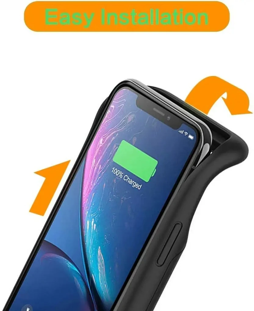 

Чехол-зарядное устройство емкостью 10000 мАч для IPhone X XR XS Max Power Bank, крышка для зарядки аккумулятора, чехол для телефона Batterie XR, зарядное устройство
