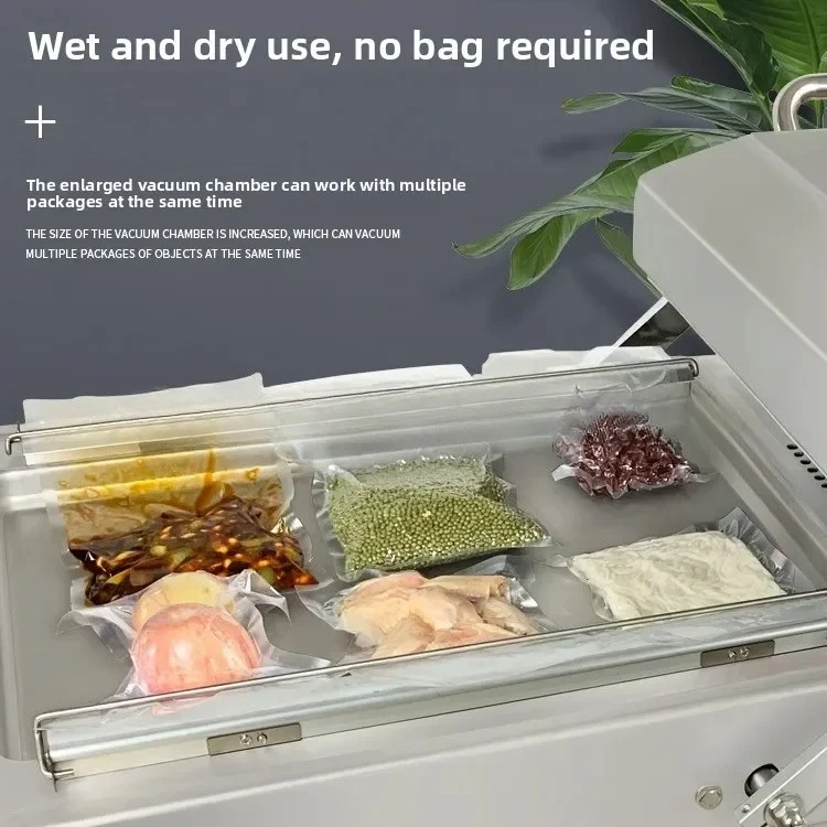 a2 Food Double Chamber Vacuum Packaging Machine Flat Plate Frozen Food Vacuum Sealer Vacuum Sealing Machine