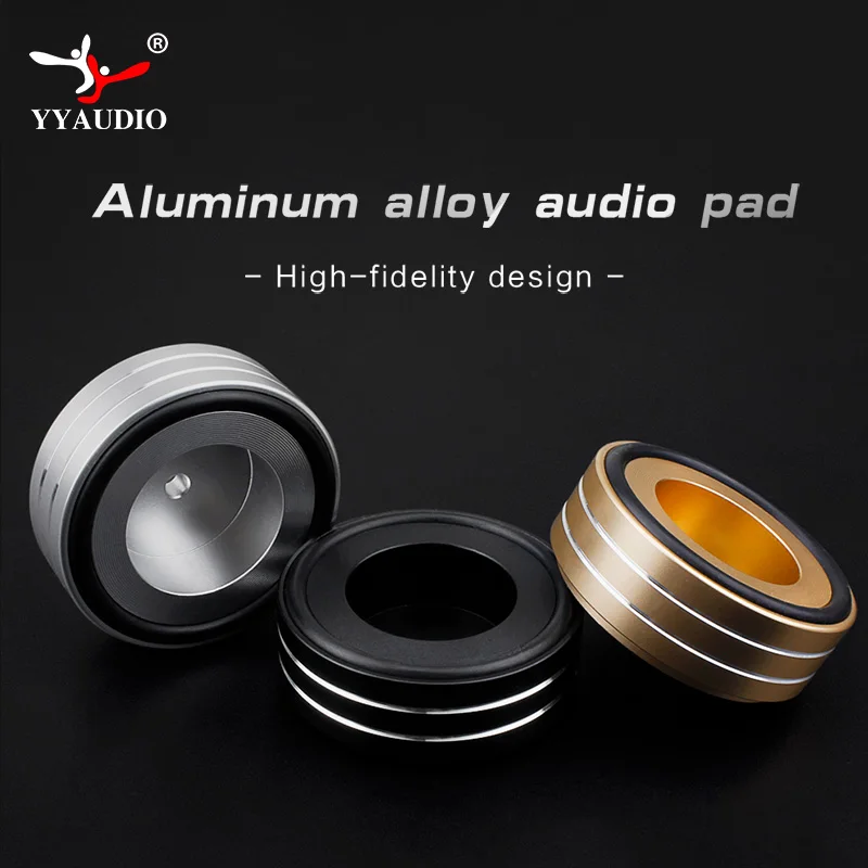 58*22mm Aluminum Amplifier Feet Shock Absorber CD Computer Power Amplifier Machine Foot Non-slip Pad Speaker Shock