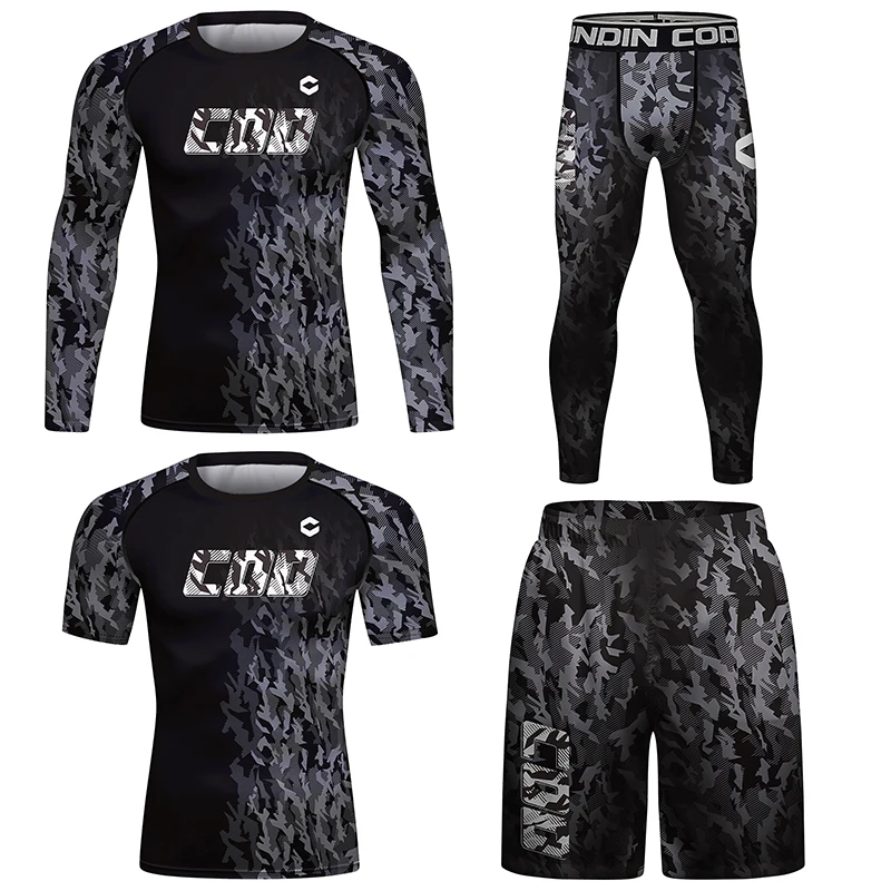 

Cody Lundin Printed Set Men's T-shirt with Print Jiu Jitsu Gi Rashguard Kickboxing Jersey Wrestling Pants Wholesale Bjj Clothes