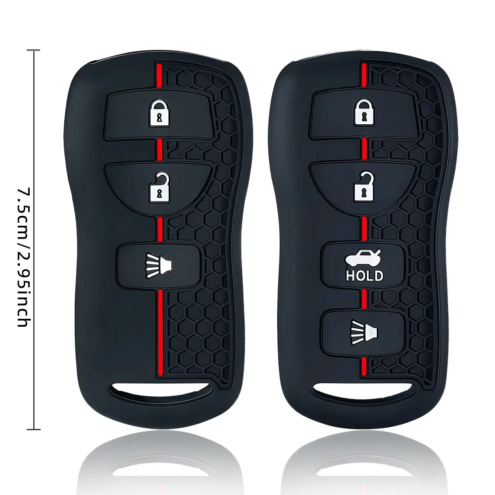 For Nissan X-trail T30 Frontier Murano Armada Versa Altima Sentra Tiida for Infiniti FX 35 QX56 JA60 Silicone Car Key Case Cover view 4