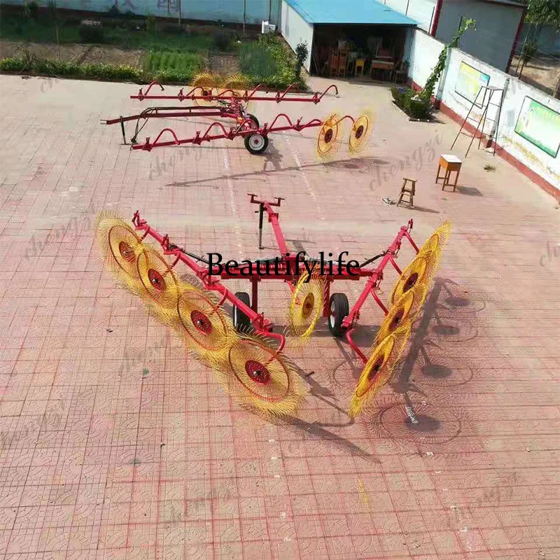 A81 straw rake, automatic forage turning and stacking equipment, traction rake