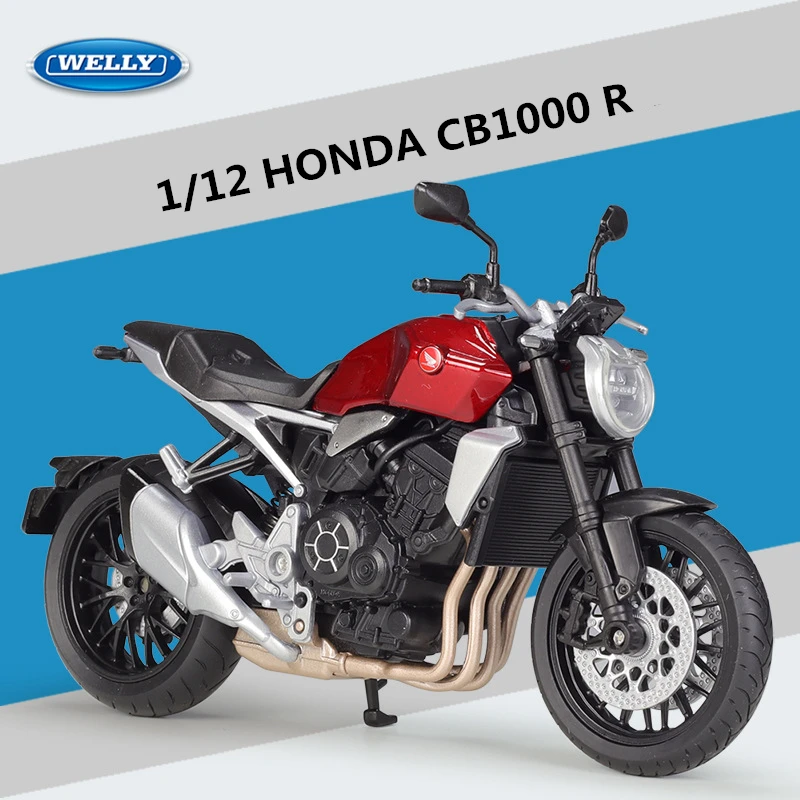 WELLY 1:12 HONDA CB1000R Alloy Racing Motorcycle Model Diecast