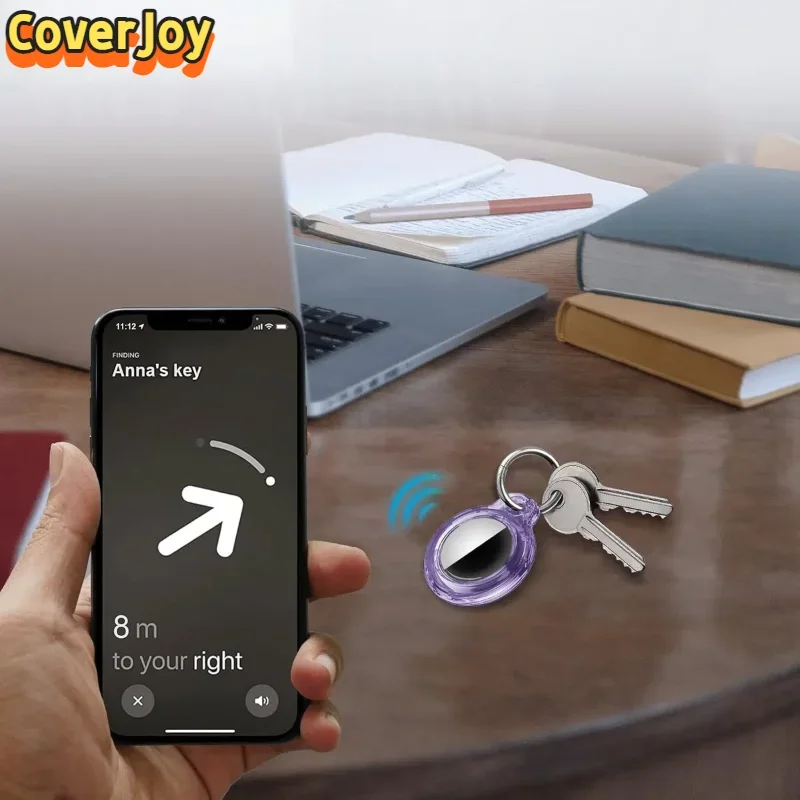 سلسلة مفاتيح صلبة من CoverJoy لجهاز AirTag حافظة واقية مضادة للصدمات ومضادة للسقوط لمفاتيح حقائب الظهر وأجهزة تعقب الأمتعة، #2