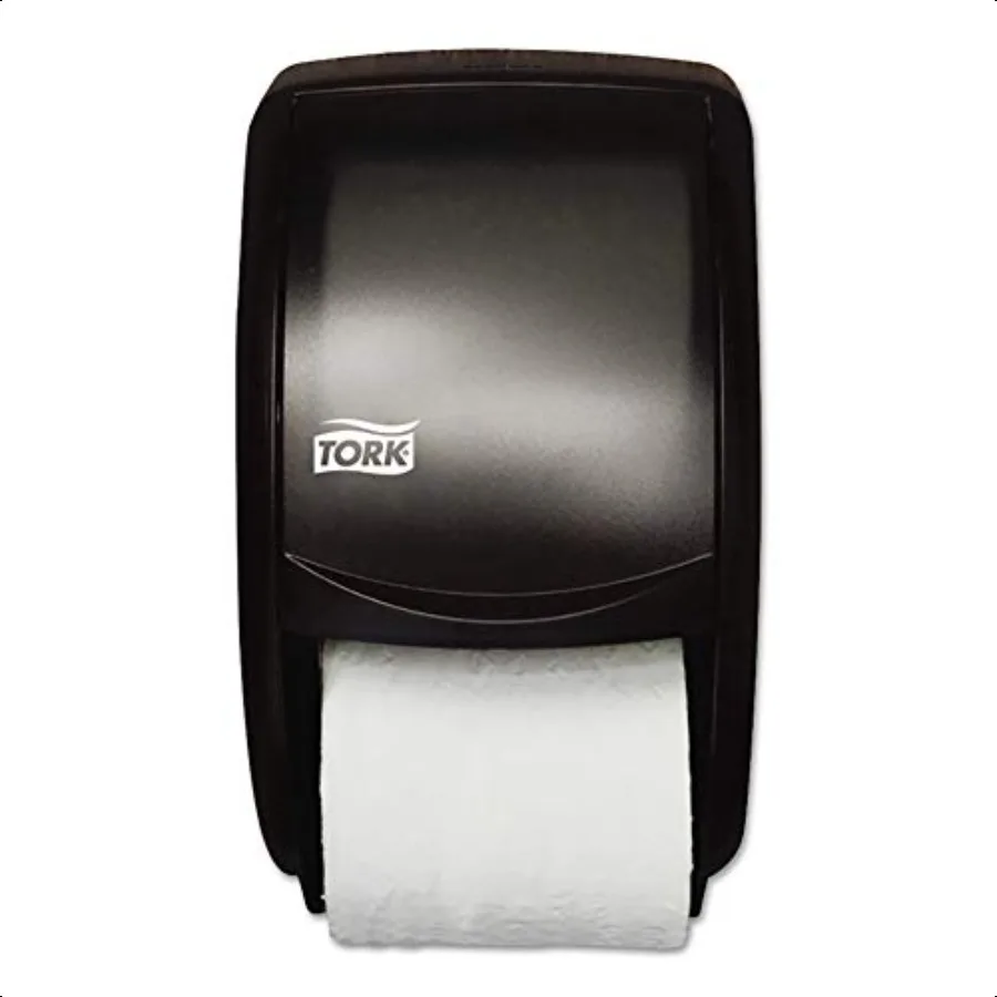 

Tork Twin Toilet Paper Roll Dispenser Smoke T24 Modern Look 55TR