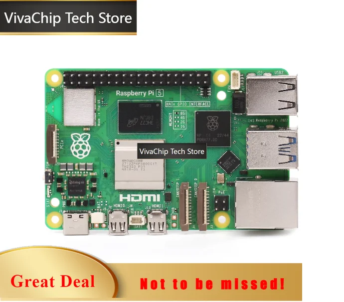 VivaCTRaspberry Pi 5th Generation 5B Development Board Raspberry Pi 5 2GB 4GB 8GB 16GB Motherboard Python Programming