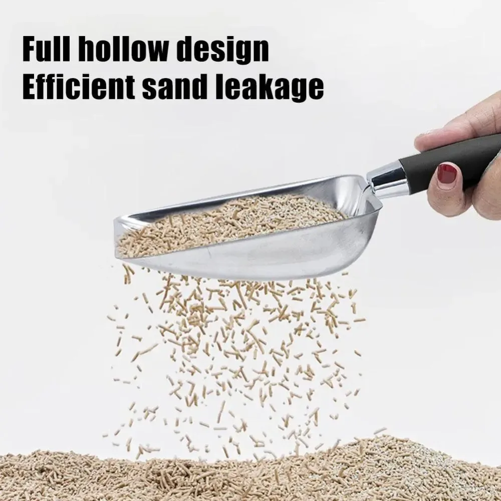 Cat Sand Cleaning For Dog Cat Clean Feces Supplies Cat Litter Shovel Pet Cleanning Tool Pet Products Metal Long Handle Scoop image 2