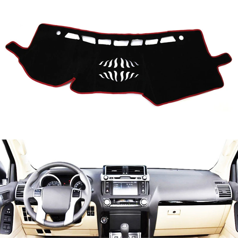 

For Toyota Land Cruiser Prado J150 2010-2016 2017 2018 2019 2020 Car Dashboard Cover Mat Pad Dashmat Sunshade Carpet Accessories