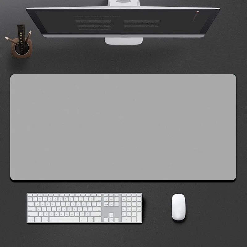 VIKAMA Solid Matte Light Grey Large Mouse Pad Non Slip Waterproof Keyboard Desk Mat Business Office Laptop Desk Protector Pad
