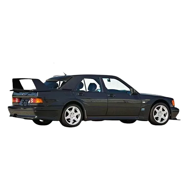 YUNZ AUTO Body Kit for 190E W201 EVO 2 Fiber Glass Upgrade Front Rear Bumper Fender Side Diffuser