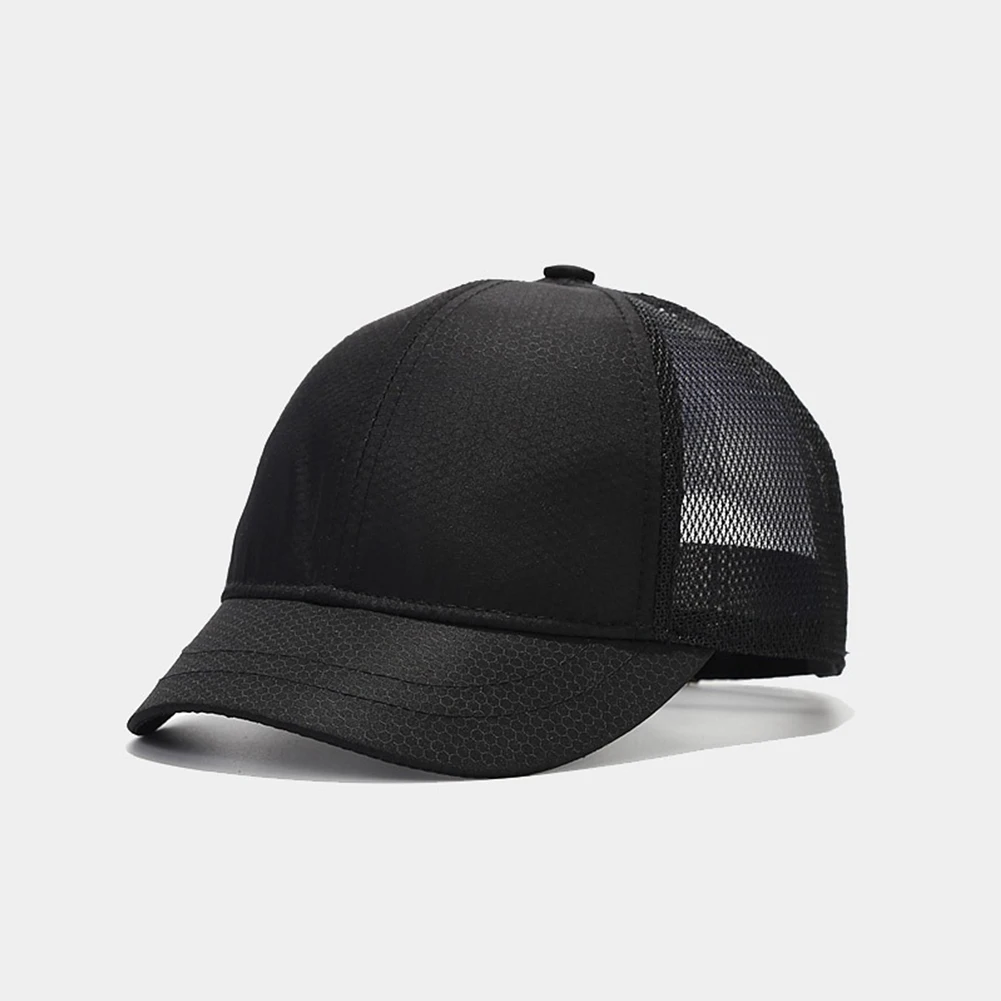 

Comfortable Cotton Baseball Cap for Men Adjustable Outdoor Sports Hat Stylish Short Brim Cap in Colors