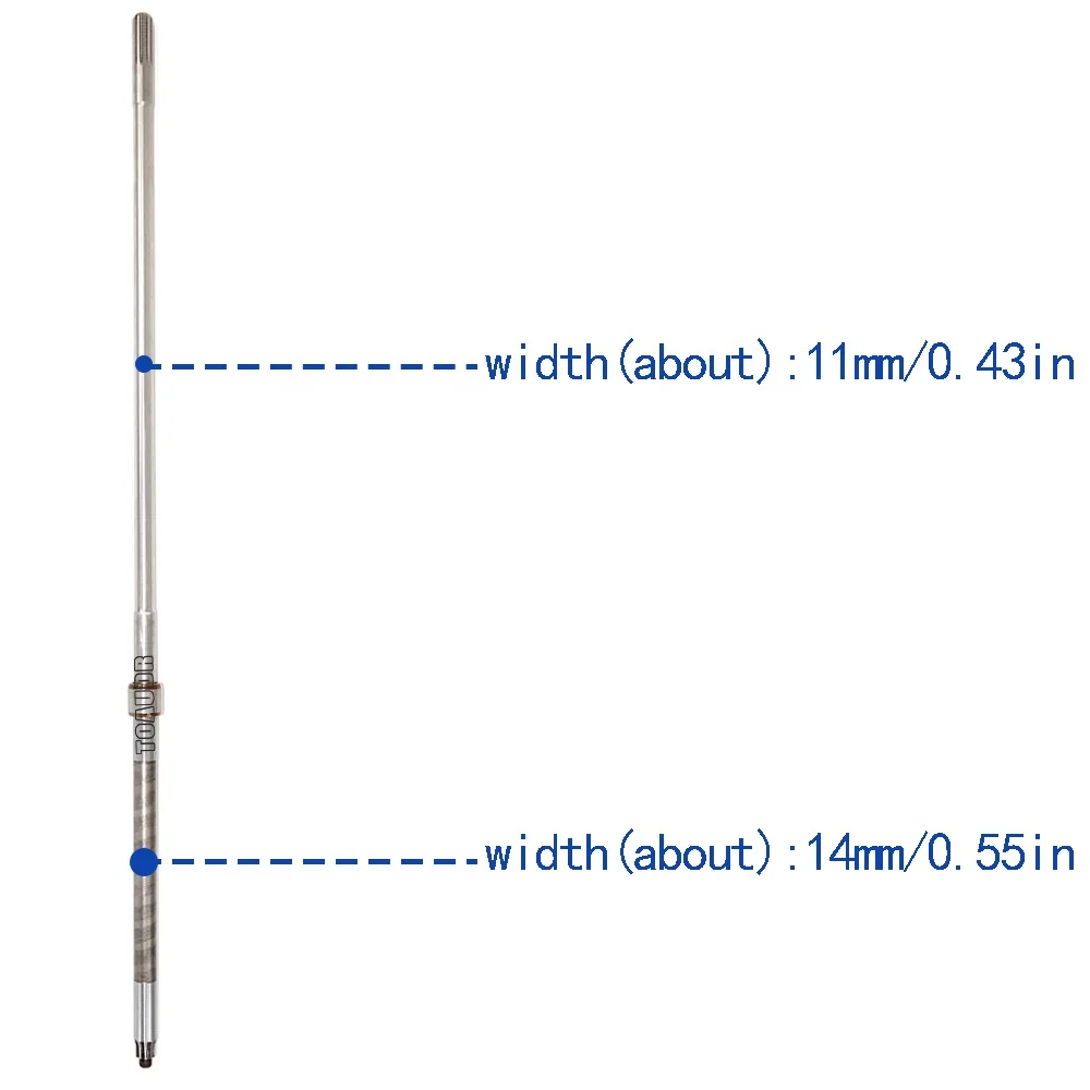 63V-45510-00 Driver Shaft Short Shaft (S) for Yamaha Outboard Motor 2 Stroke 9.9HP 15HP or 4 Stroke F9.9 F13.5 F15 Boat Engine