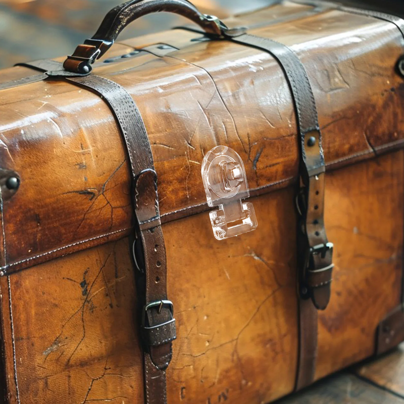 

10Sets Acrylic Hinge Hasps Clear Lock Buckle Flat Mount Latch Box Cabinet Drawer Buckle Hasp Accessories