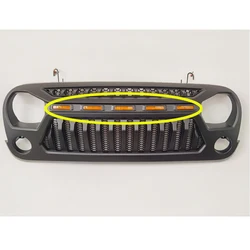 5pcs/set only LED light of Lantsun J395 front grille for jeep for wrangler JK grill