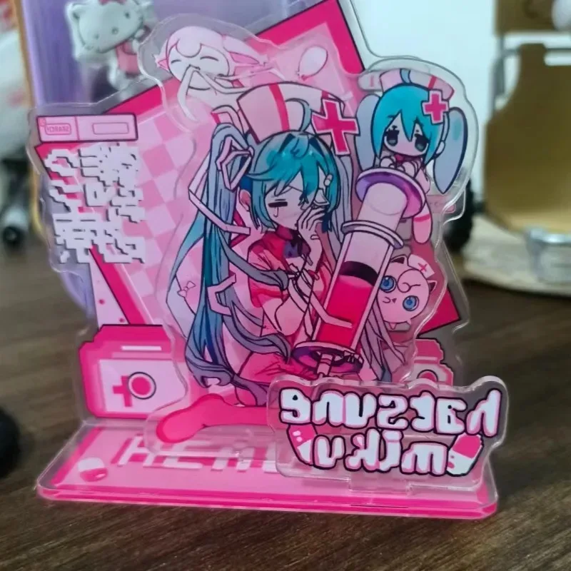 Hatsune Miku Acrylic Standing Sign Miku Anime Peripherals Cute Cartoon Desktop Ornament Originality Personality Acrylic Bracket