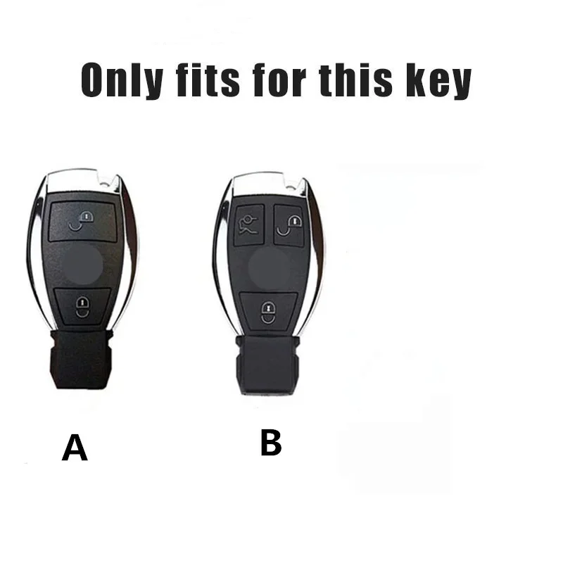 Leather Car Remote Key Case Protector Cover For Mercedes Benz A B C E G Class C200 C300 E350 W205 E260L GLK A45 AMG BGA GLA GLC