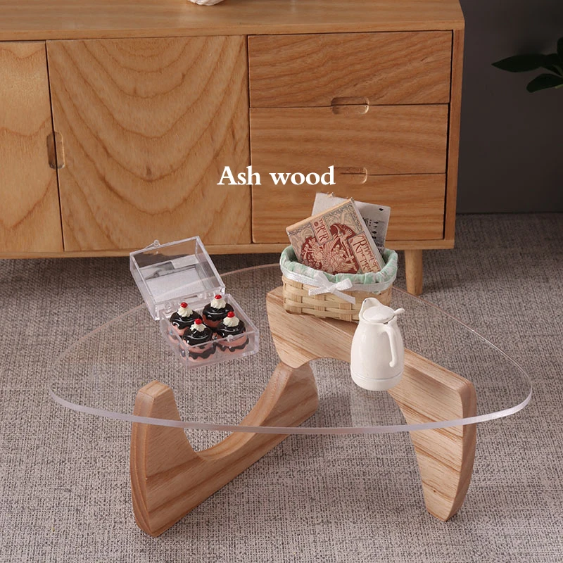 1:6 Dollhouse Miniature Table Coffee Table End Table Tea Table Furniture Model DIY Doll House Life Scene Decor