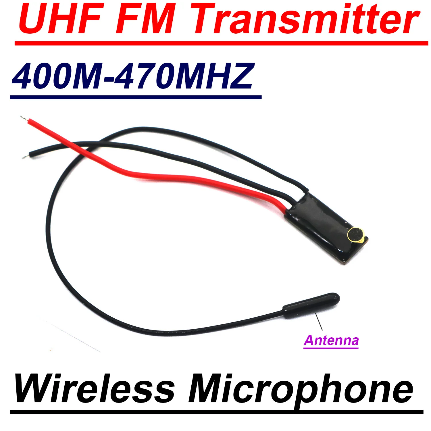 400M-470MHZ UHF FM Transmitter UHF Wireless Microphone Pickup Radio Experiment For Monitor Walkie-talkie Receiver Amplifier