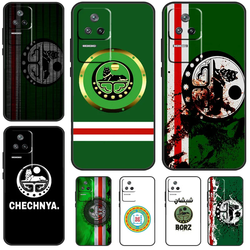 Chechnya Chechen Flag Case For Xiaomi 13T 14 Pro 11T 12T 12 13 Lite POCO X6 X3 X4 X5 Pro F3 F5 M5s M6 Pro Cover