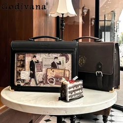 Fashion Jk Transparent Leather Shoulder Bags Bolso Casual Black Backpack Female Handbag Itabag