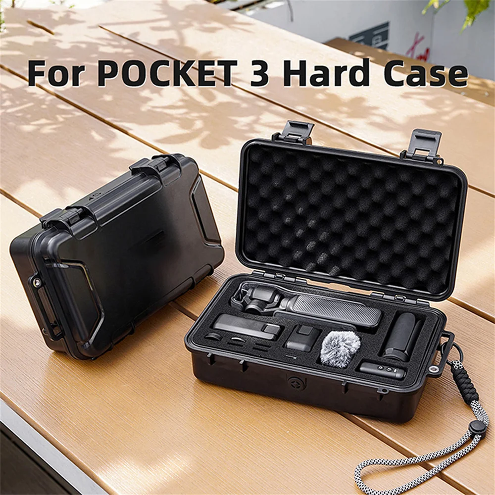 

Сейф с ручным ремешком для DJI POCKET 3, портативная перегородка, водонепроницаемый и брызгозащищенный чехол, дорожная часть