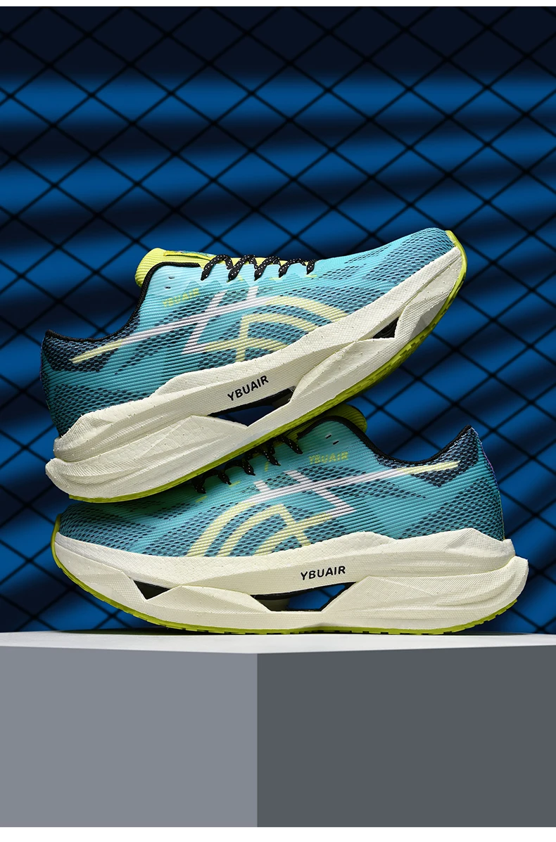 Marathon-Laufschuhe für Herren, leichte Spezial-Sportschuhe, Sneaker mit Carbonplatte, trendige, atmungsaktive Sportschuhe für Damen. – Detail 5