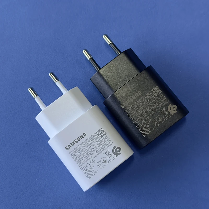 Samsung 25w Fast Charger USB C EU US Adapter Galaxy Z Fold Z Flip 6 A55 A16 A25 A73 5G S24 S23 S22 S21 FE S10 Note 20 Ultra M54