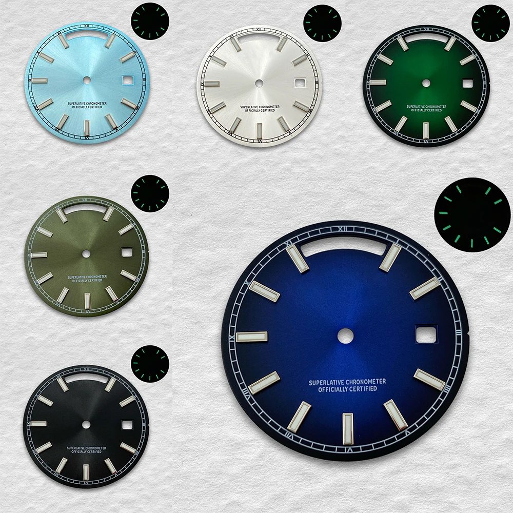 

31mm S Logo Dial S Dial Suitable For 8285 Movement Watch Watch Green Luminous Modification Accessories