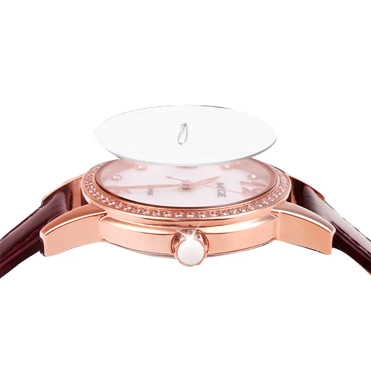 MIGE Original Miyota Quartz Woman Watch Waterproof Ladies Wristwatch Fashion Crystal Sea Shell Waterproof Watch For Women Gift