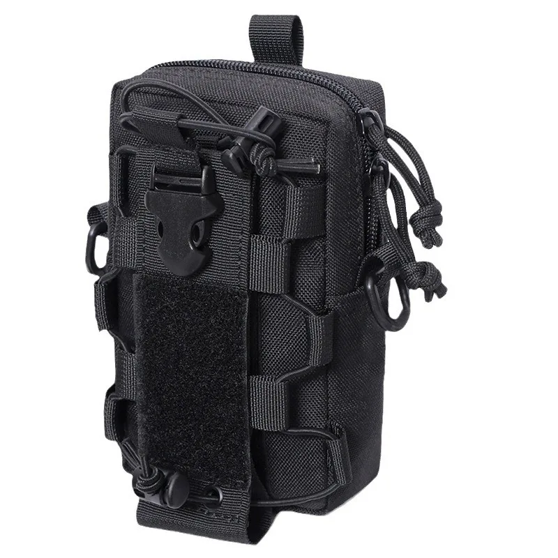 Tactical Waist Pack Sling Bag Hydration Bottle Phone Holder Molle Compatible Hiking Chest Pack Hip Bag Backpack Attachment Pack