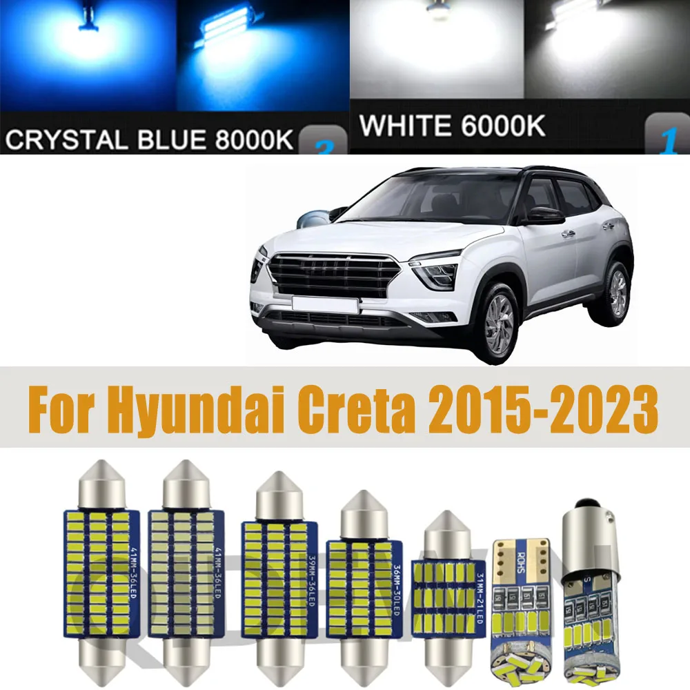 Kit de bombillas LED para luz de lectura interior, 11 Uds., para Hyundai Creta 2015, 2016, 2017, 2018, 2019, 2020, 2021, 2022, 2023, accesorios