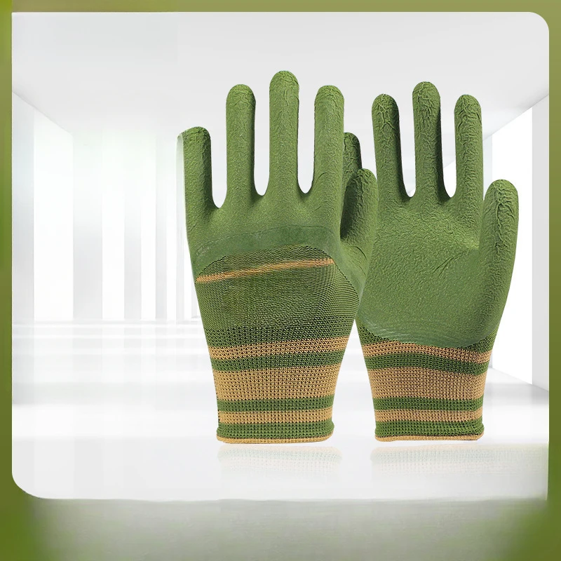 قفازات عمل مقاومة للاهتراء وناعمة وغير قابلة للانزلاق وعديمة الرائحة لحماية موقع البناء