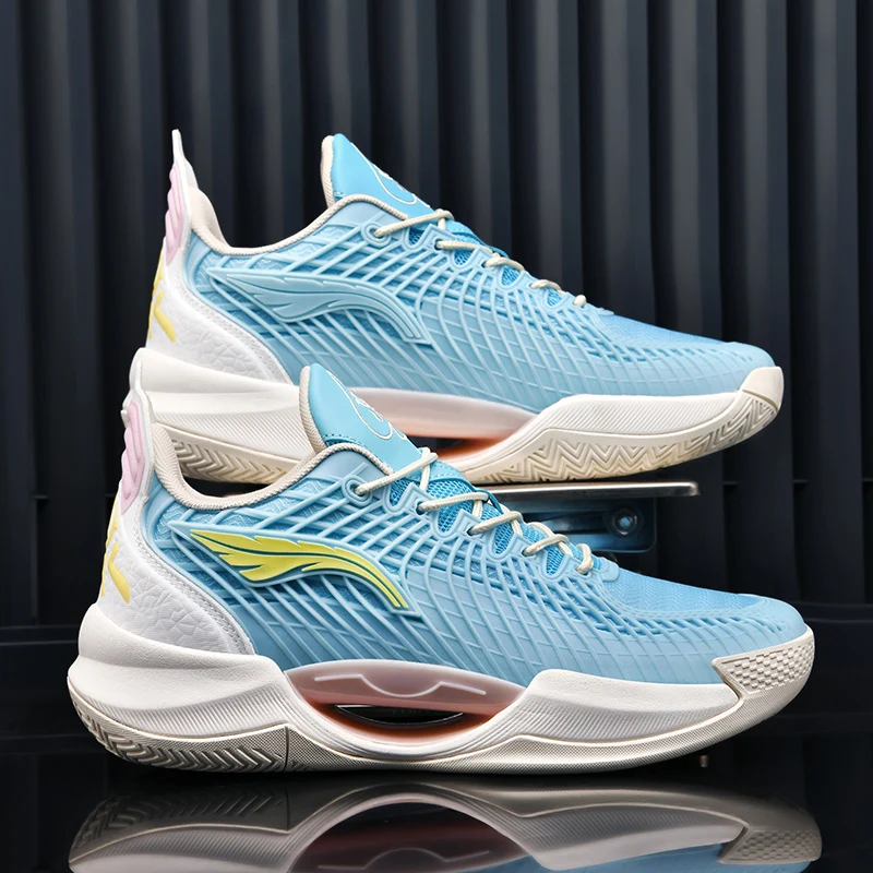 

2025Summer Breathable Comfortable Lightweight High-Quality Couple Basketball Shoes Glow-in-the-Dark Youth Sports Shoes 36-45