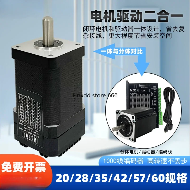 Closed-loop stepper motor control and drive integrated machine encoder