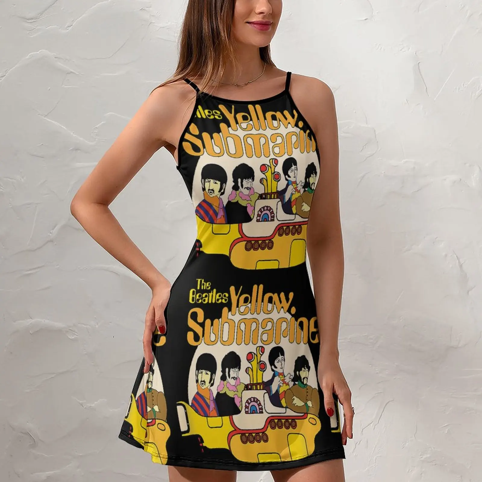 Guitarist Casual The Beatle Handsome Excellent Musician 7 Women\'s Sling Dress Novelty Exotic Woman\'s Clothing Humor Graphic Va