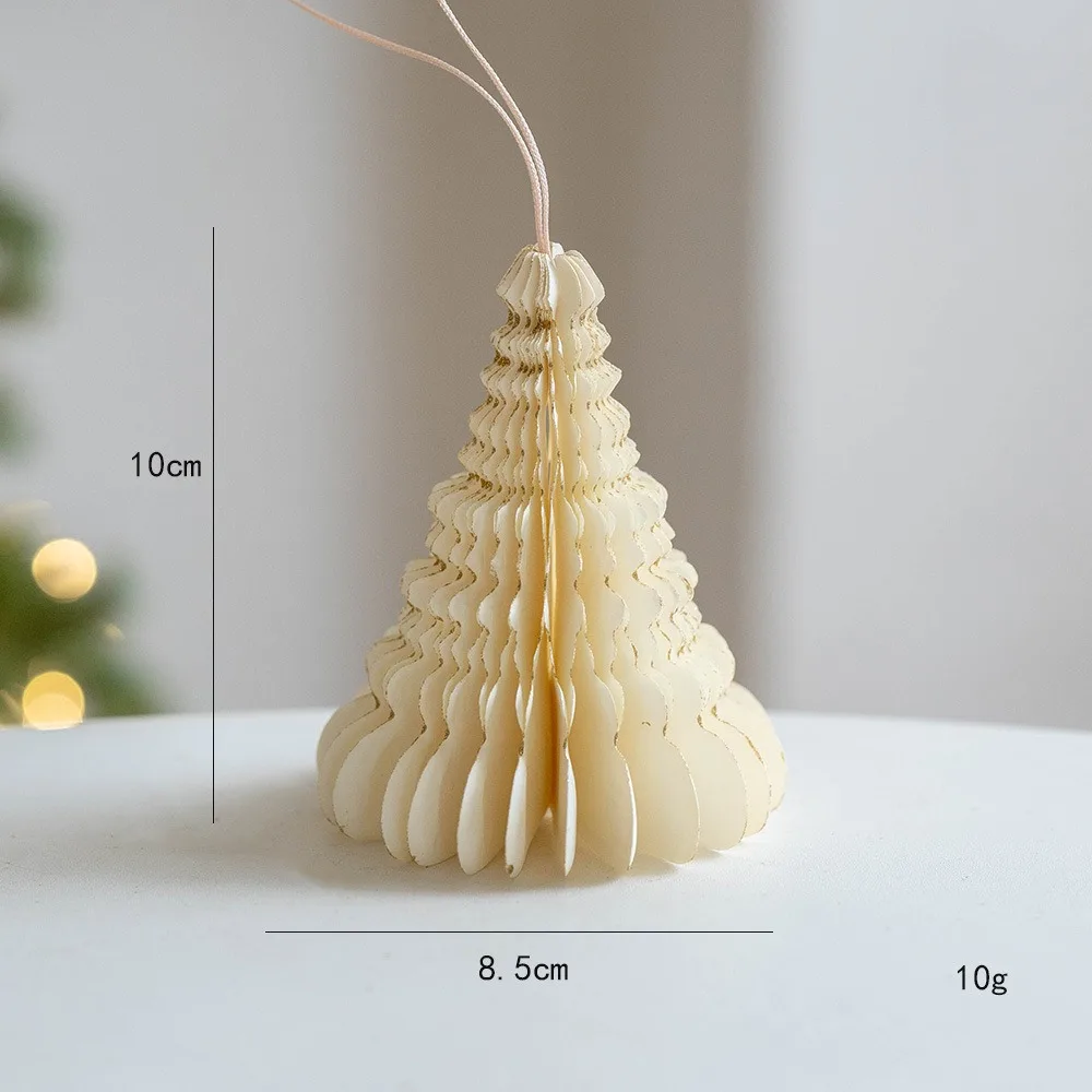 شجرة عيد الميلاد العسل الكرة الديكور ثلاثية الأبعاد عيد ميلاد سعيد زخرفة ورقة معلقة شجرة عيد الميلاد نموذج 2026 هدايا الحفلات نافيداد
